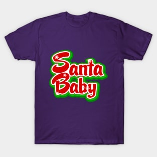 Santa Baby christmas print T-Shirt